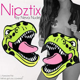 GREEN BLACK GLITTER T REX
